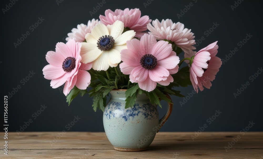Beautiful pastel anemone bouquet Beautiful pastel anemone bouquet