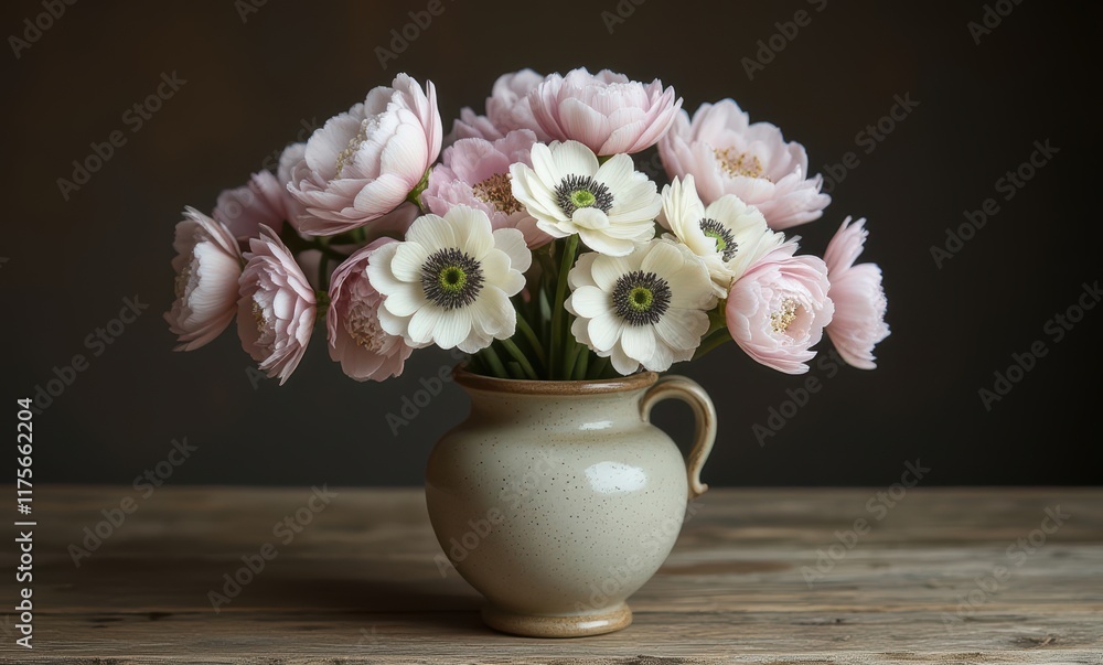 Delicate bouquet of pink and white flowers Delicate bouquet of pink and white flowers