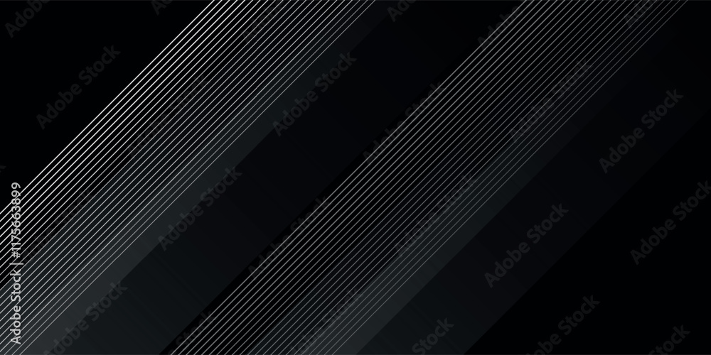 Obraz premium Black abstract background. Elegant dark diagonal shape elements. Modern luxury grey gradient graphic design.
