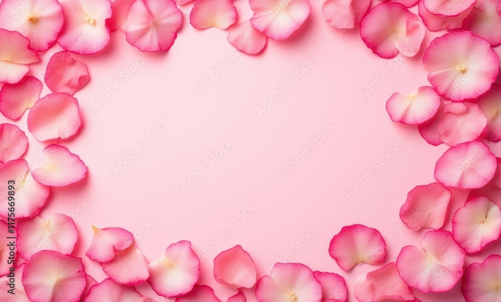 Delicate pink rose petals on pink background Delicate pink rose petals on pink background