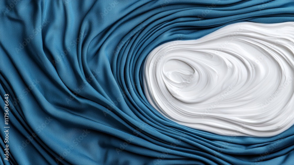 Obraz premium Smooth Textured Surface with Creamy Exfoliating Product for Skin Care and Glow
