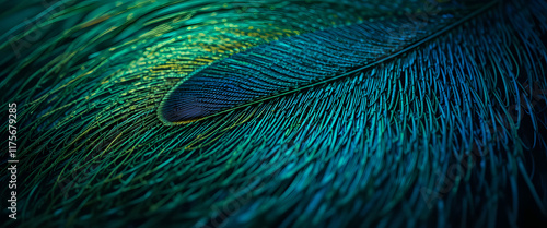 close up peacock feather texture background
