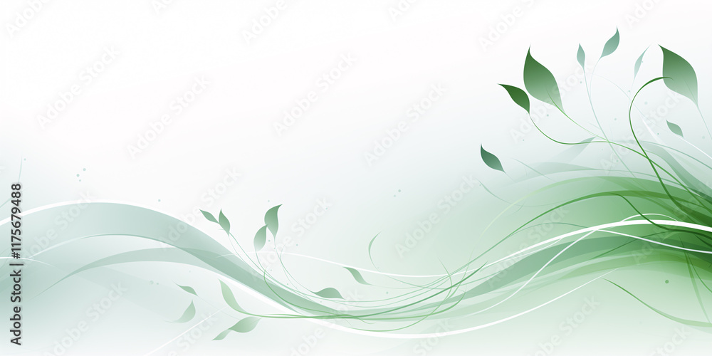 Abstract floral background with grass Abstract floral background with grass
