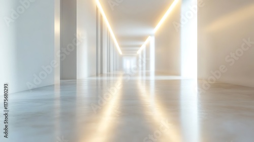 Wallpaper Mural Modern hallway design interior space photography minimalist aesthetic Torontodigital.ca