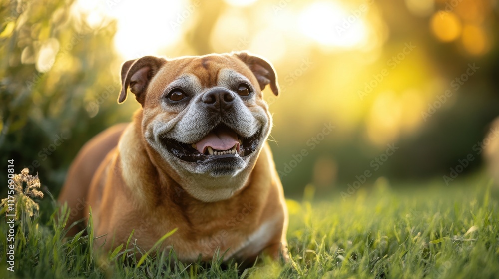 Obraz premium rescue dog rehabilitation, a patient and caring process of rehabilitating a rescue dog, emphasizing empathy and gradual progress