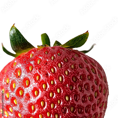 Wallpaper Mural a fresh strawberry against a transparent background, PNG image, PNG file, Generative art. Torontodigital.ca