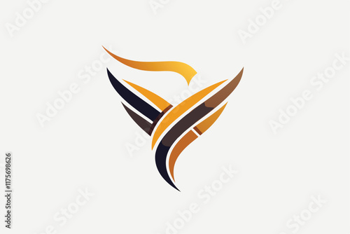 Free Download A minimalist logo showcasing flowing lines in warm colors, embodying modern sophistication and elegance, Craft a minimalist logo that conveys sophistication and style - GFXLoad