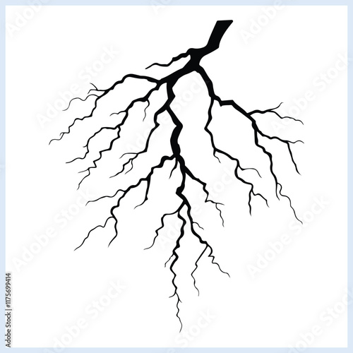 Lightning, vector of thunder lightning silhouette, lightning bolt icon, thunder, storm, electric, energy, effect, thunderstorm, thunderbolt, flash, power, illustration
