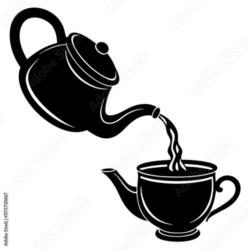 teapot and cups