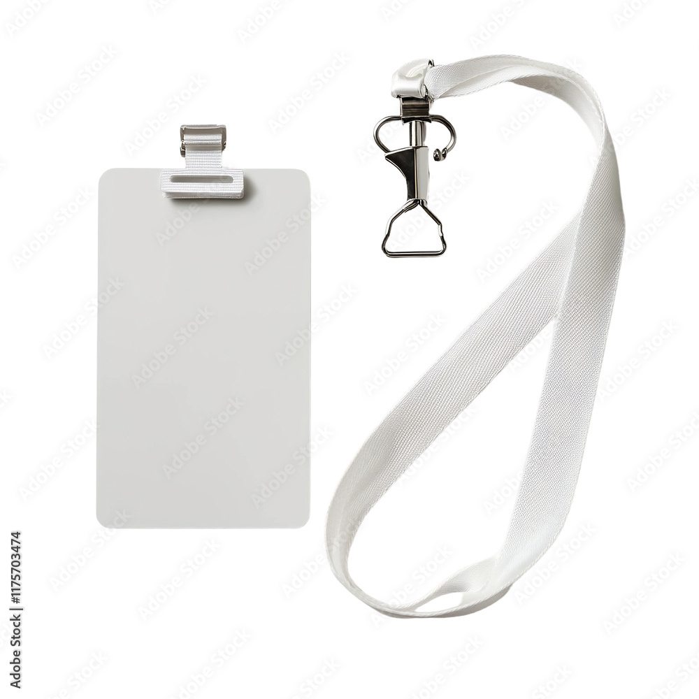 Fototapeta premium a clipboard with a strap and a blank case PNG image, PNG file, Generative art.