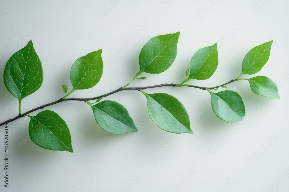 vibrant green boxwood branch with delicate leaves scattered artfully against a clean white background emphasizing the freshness and natural beauty of the leaves vibrant green boxwood branch with delicate leaves scattered artfully against a clean white background emphasizing the freshness and natural beauty of the leaves