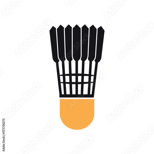 Badminton Cork, Sports Logo, vector icon, shuttlecock illustration, Sports Equipment Photography, shuttlecock Vector, Badminton Logo, badminton icon, shuttlecock showcasing the feathers cork base, 