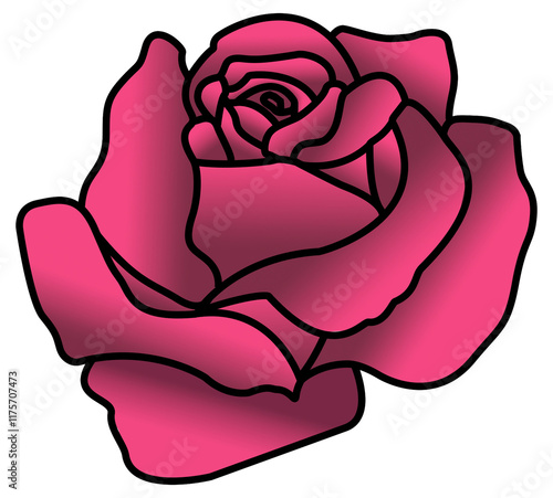 Pink Rose Sticker
