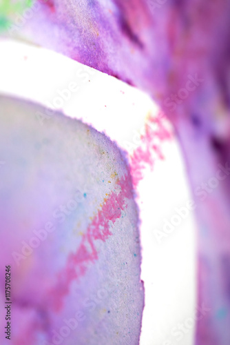 Vibrant Watercolor and Crayon Paint Background Multicoloured Close Up Creative and Arttistic