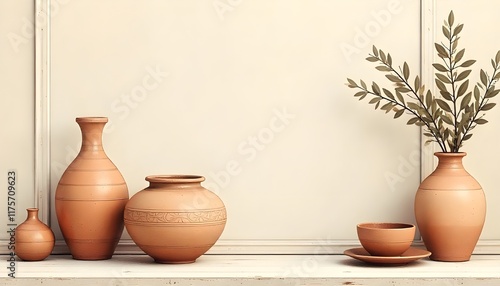 rustic earthy pottery background with textured clay surface, handmade ceramic design, and natural warm tones for artistic and craft projects