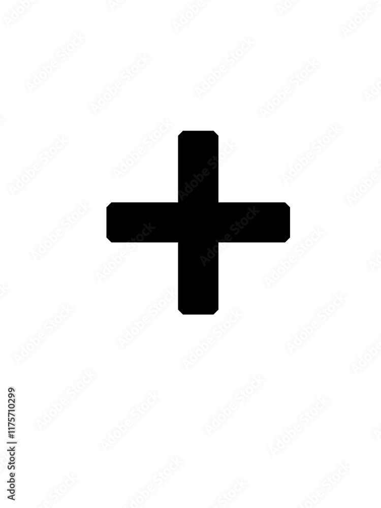 Fototapeta premium cross isolated on white