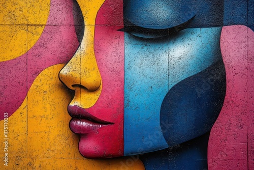vibrant street art graffiti splashed across urban walls showcasing bold colors and intricate designs reflecting contemporary culture and artistic expression