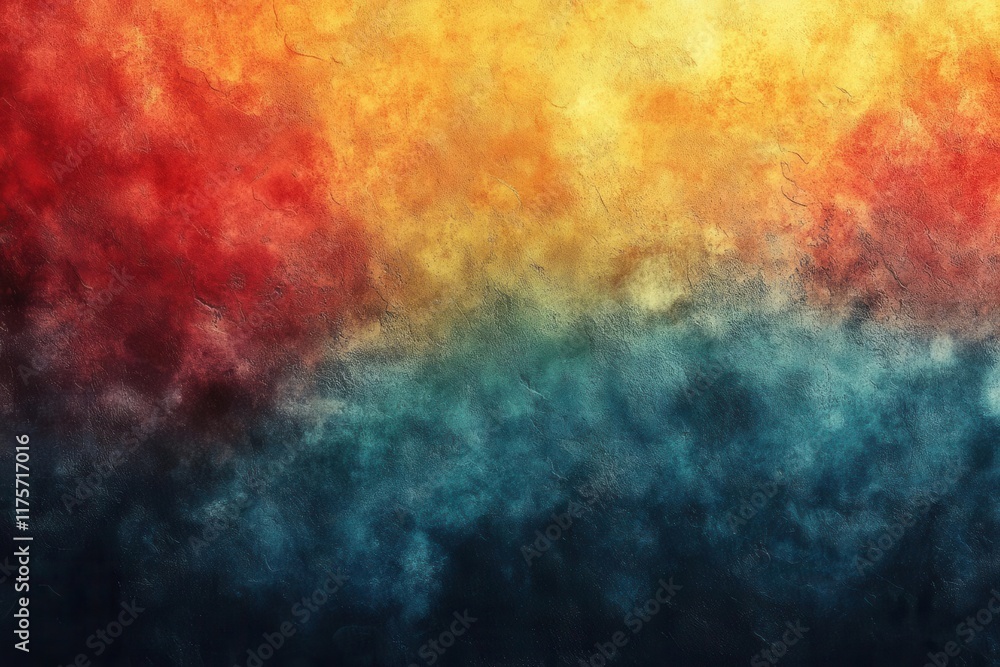 Fototapeta premium vintageinspired background featuring a smooth gradient transitioning from warm to cool tones with a textured grainy finish adding depth and an artistic touch evoking nostalgia and warmth