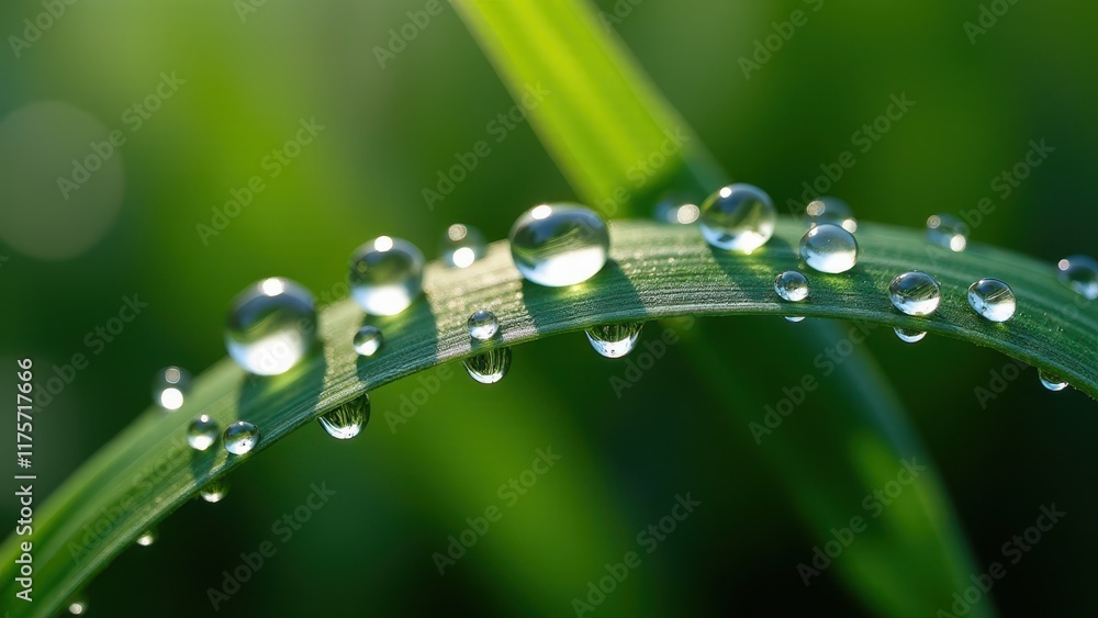 Close-Up of Water Droplets on Fresh Green Grass Blade
Close-Up of Water Droplets on Fresh Green Grass Blade