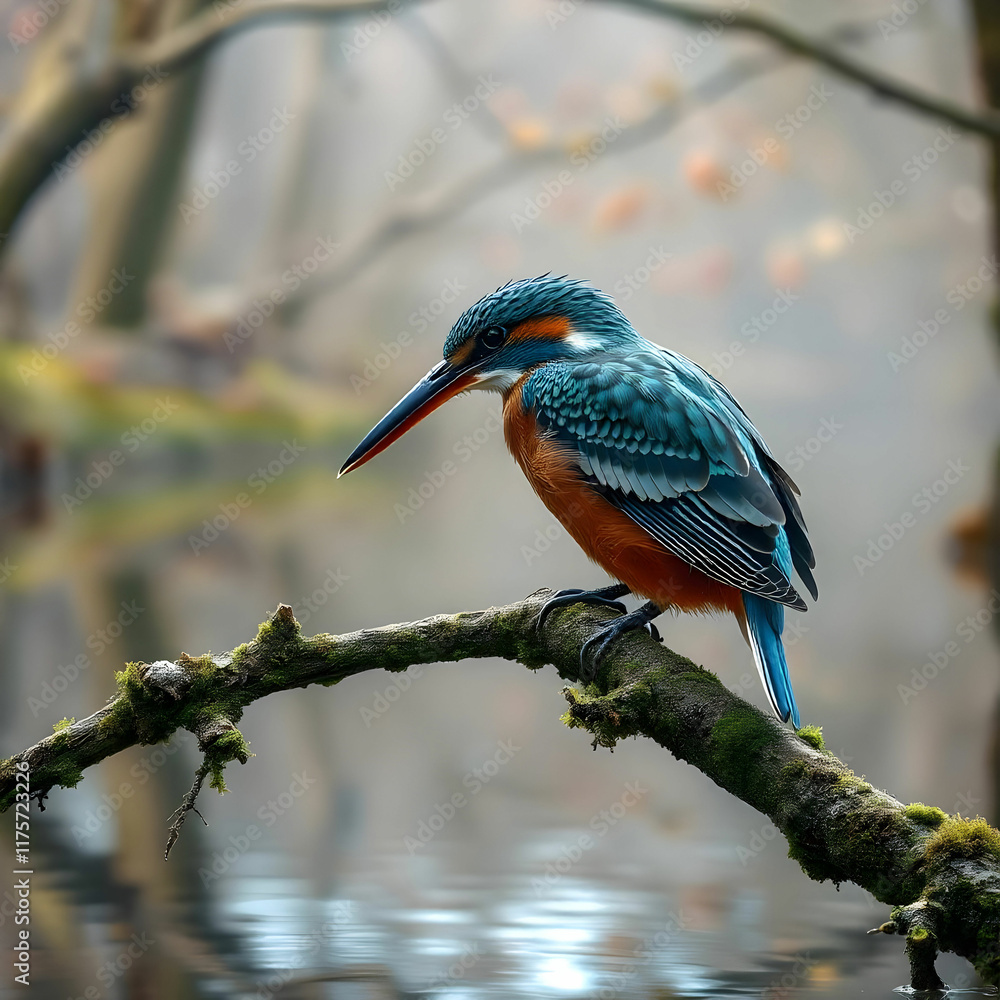 Fototapeta premium European bee-eater in the natural environment,