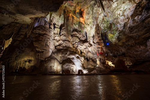 KUMISTRAVI, GEORGIA - AUGUST 19, 2023:   Prometheus Cave. photo