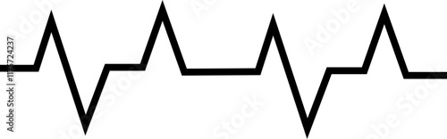Heart beat line icon. Illustration of heartbeat and pulse rate signal of an abstract neon energy. Vector electrocardiogram and heart pattern. Wave pulse element isolated on transparent background.