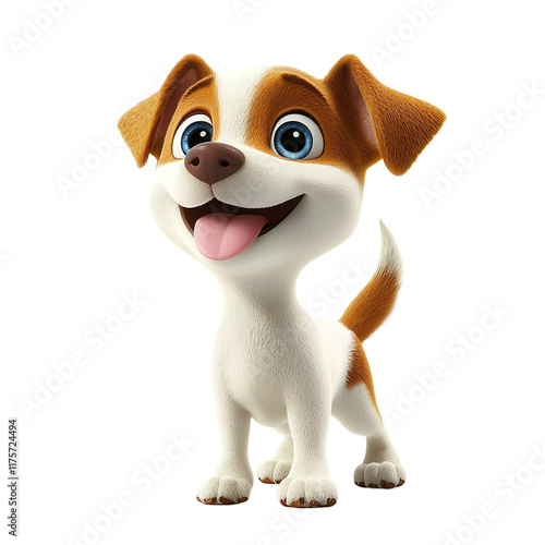 the puppy dog from animated film in 3d wallpaper PNG image, PNG file, Generative art.