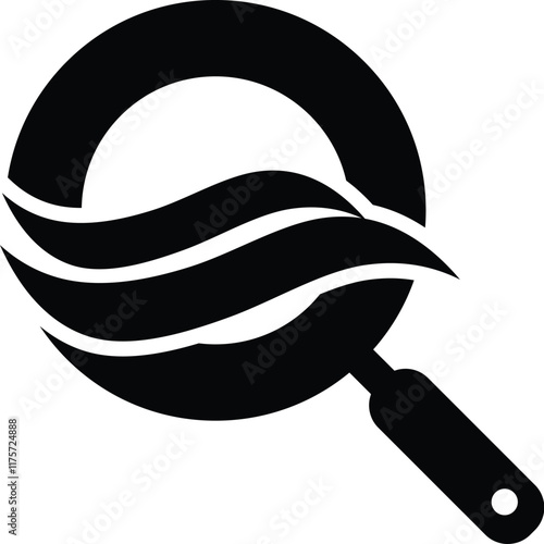 SEO multi color logo with magnifying glass