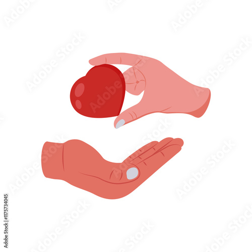 Affection Flat Icon, Vector illustration