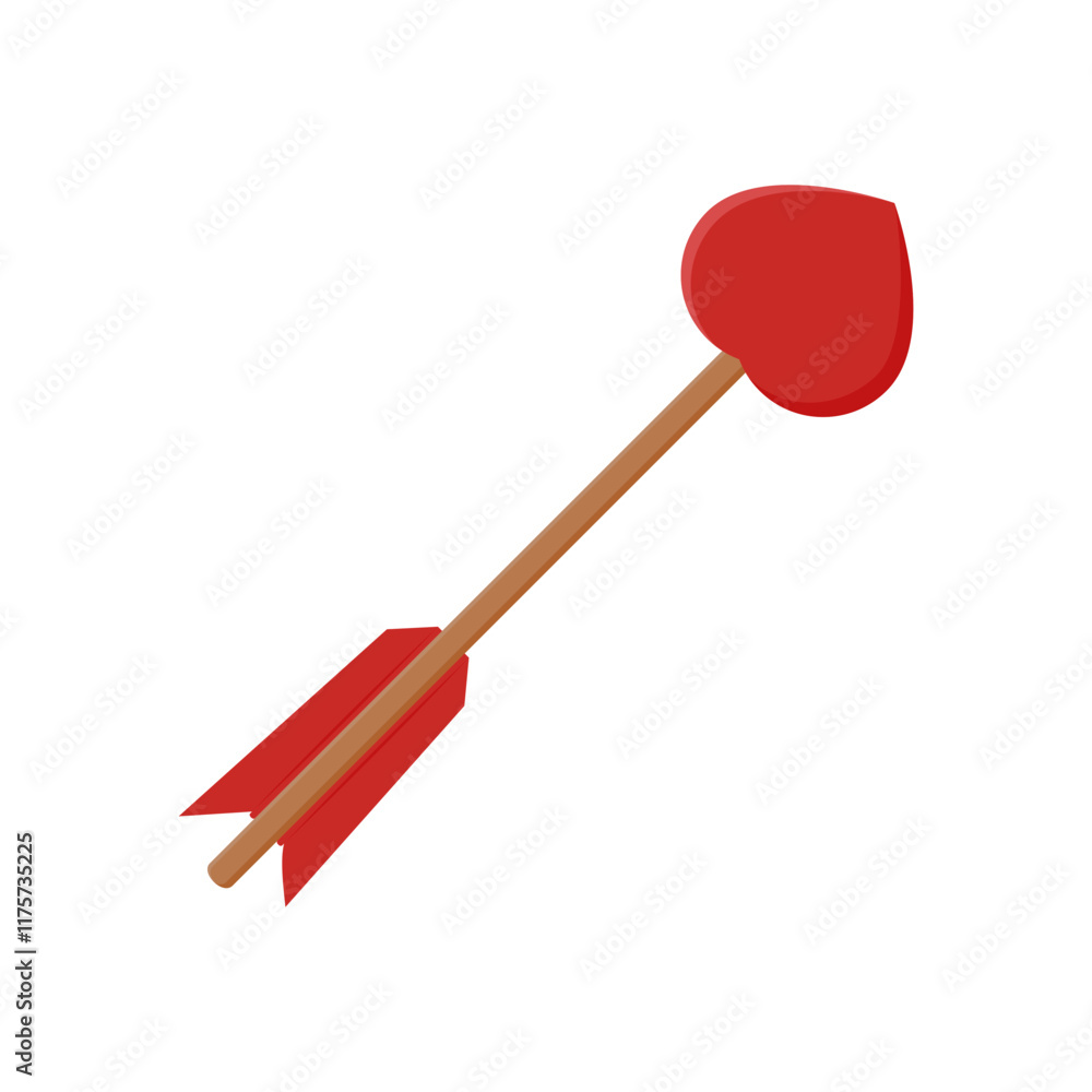 Cupid Arrow Flat Icon, Vector illustration Cupid Arrow Flat Icon, Vector illustration