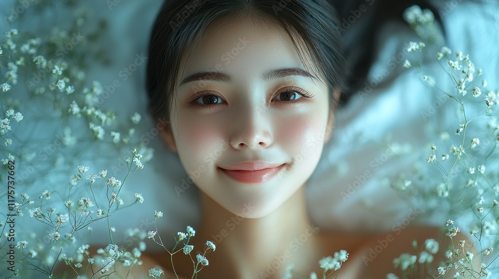 Serene Beauty: A Portrait of Tranquility Serene Beauty: A Portrait of Tranquility