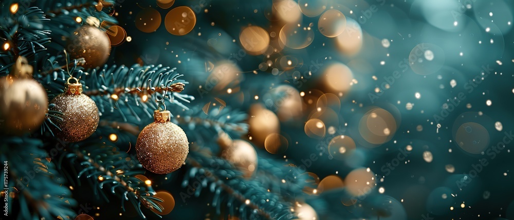 Close up Christmas tree background copy space close up Close up Christmas tree background copy space close up