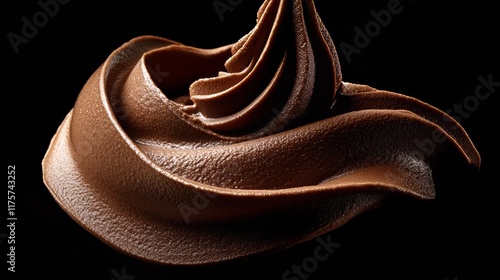 chocolate candy on a black