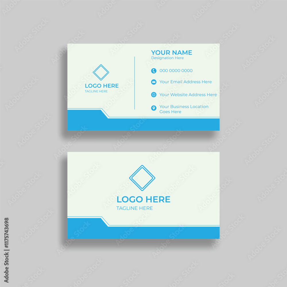 Simple yet powerful and premium finish business card template with minimal Aesthetic layout double side two colors vector business card Simple yet powerful and premium finish business card template with minimal Aesthetic layout double side two colors vector business card
