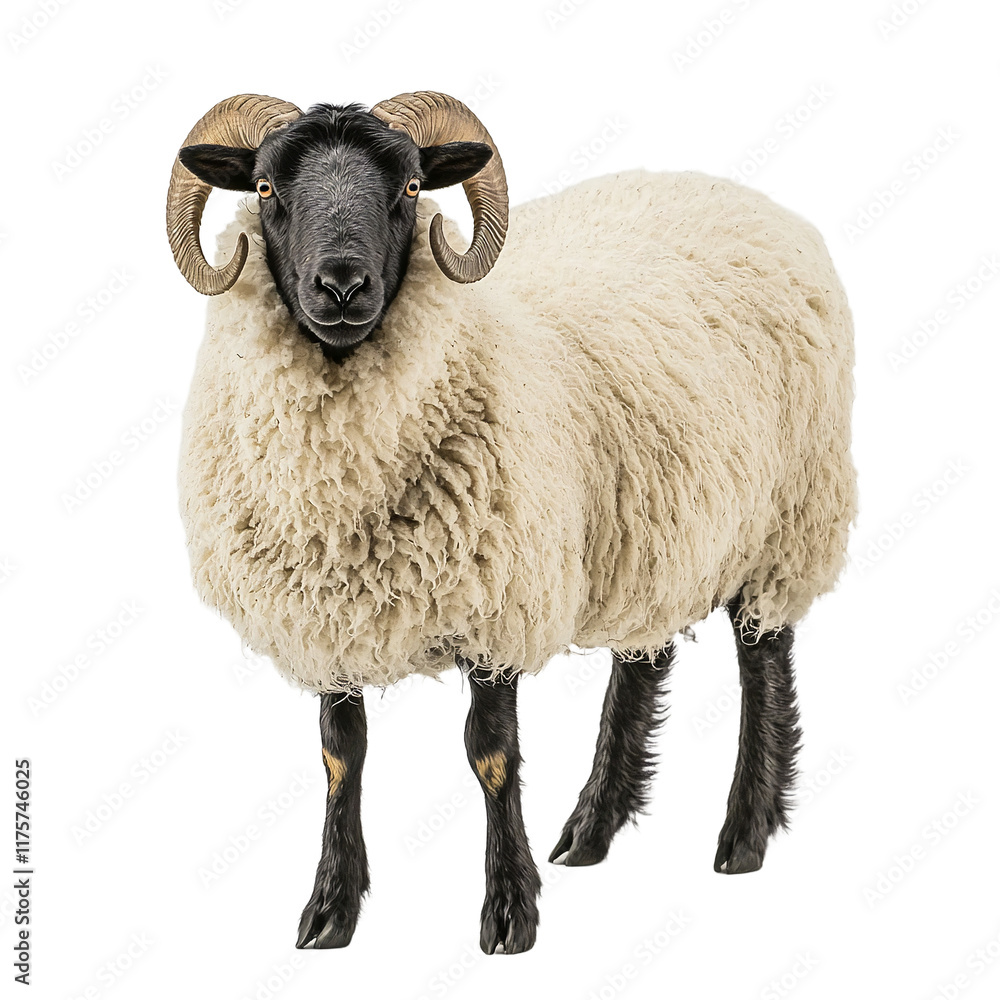 Obraz premium a picture of an animal standing on a transparent background, PNG image, PNG file, Generative art.