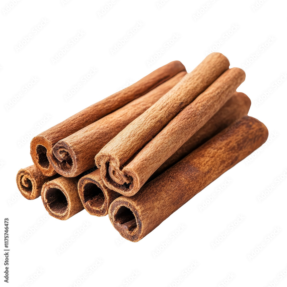 Fresh organic cinnamon sticks arranged neatly on a transparent background for culinary use and flavor, Fresh organic delicious cinnamon stick isolated on transparent background. Cinnamon stick Fresh organic cinnamon sticks arranged neatly on a transparent background for culinary use and flavor, Fresh organic delicious cinnamon stick isolated on transparent background. Cinnamon stick