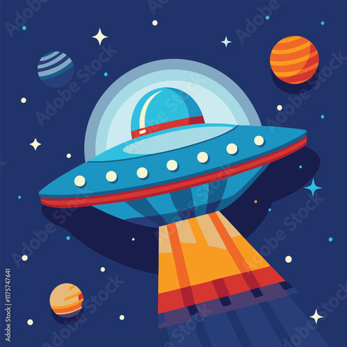rocket in space