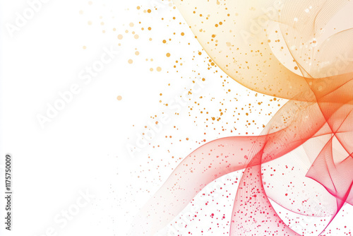 Colorful abstract background with flowing shapes and rainbow hues, featuring smooth curves, light effects, and floral elements,Generated By Ai photo