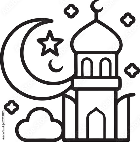 islamic calligraphy of mosque
