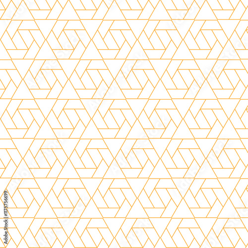 Seamless geometric pattern with triangle grid line, modern triangle repeats background vector. photo