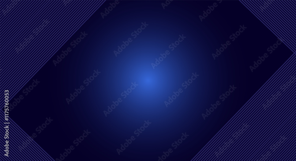Obraz premium Futuristic abstract background with overlap layer. Future technology concept. Modern geometric shapes lines design elements. Glowing blue lines.