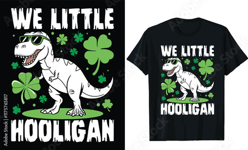 we little hooligan t shirt design.St patricks day t shirt design