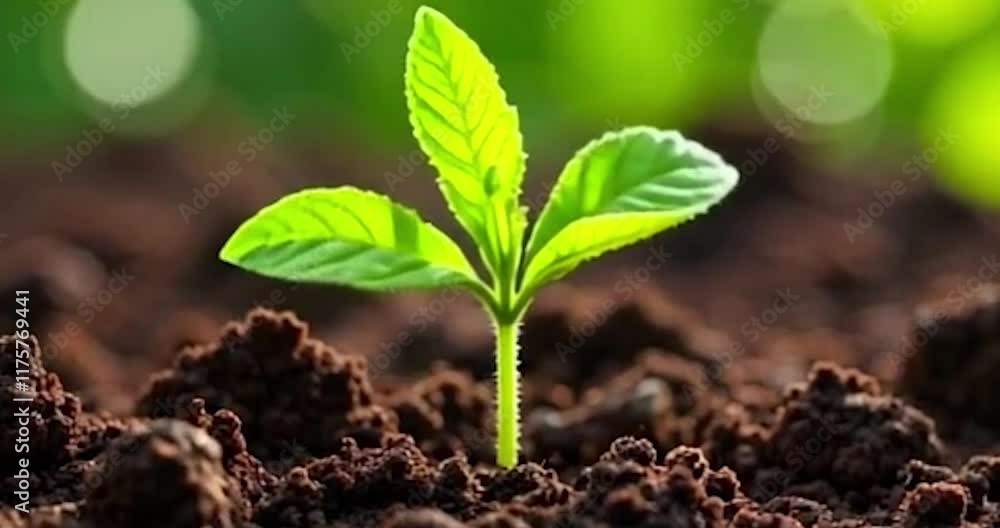 Young plants thrive in fertile soil beneath a bright, sunny sky, symbolizing nature's resilience and sustainable growth. This represents the concept of nature and sustainability Young plants thrive in fertile soil beneath a bright, sunny sky, symbolizing nature's resilience and sustainable growth. This represents the concept of nature and sustainability