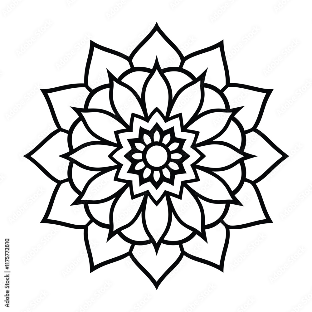 Professional Mandala Design with Symmetrical Layout and Intricate Details-08 Professional Mandala Design with Symmetrical Layout and Intricate Details-08