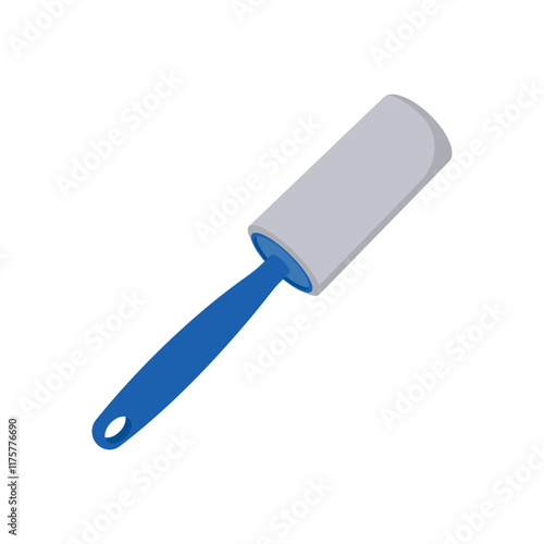 Lint Roller Flat Icon, Vector illustration