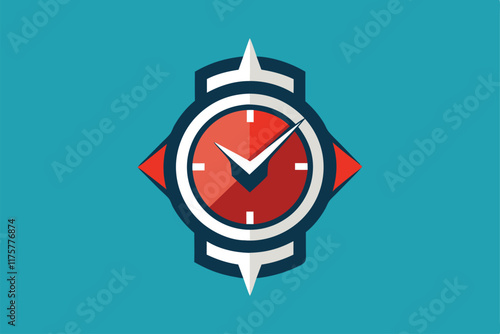 A modern wristwatch logo features vibrant colors and a minimalistic design, appealing to trendsetters, Craft a minimalist logo representing a modern wristwatch