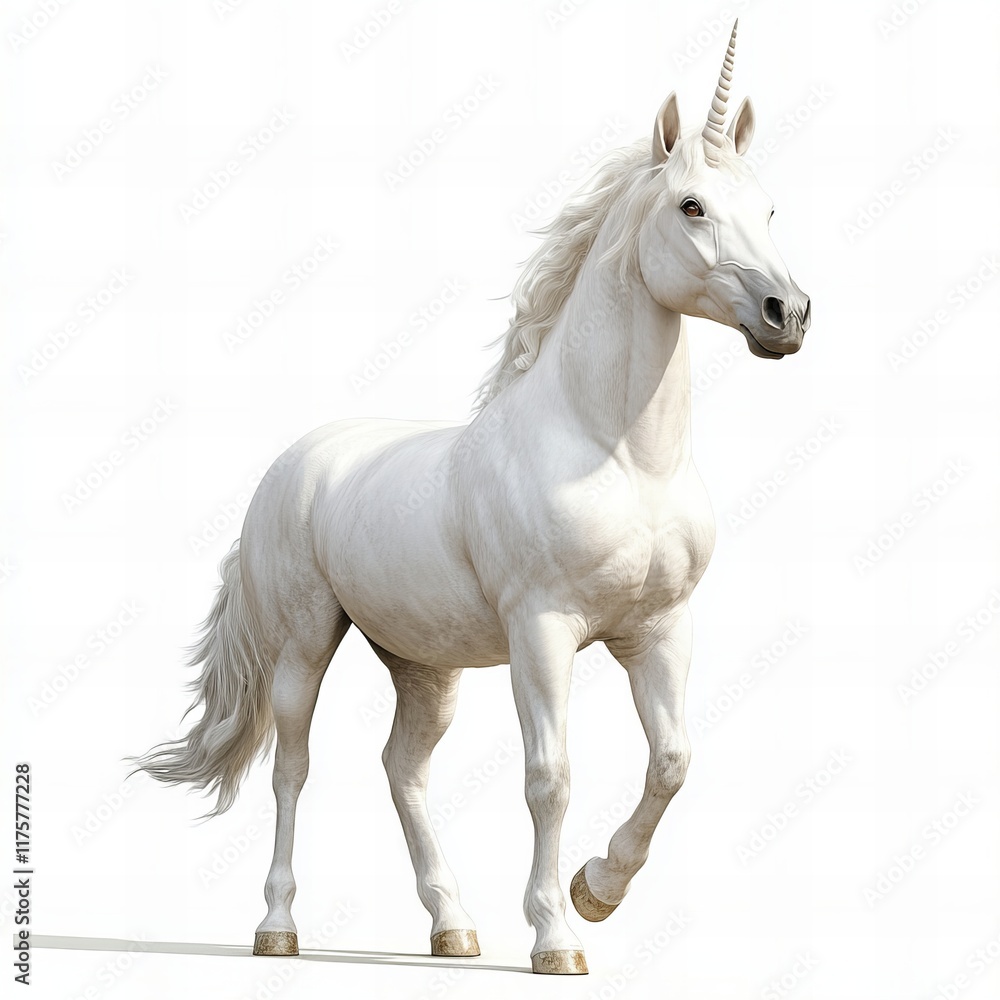 A graceful portrait of a white unicorn, capturing its majestic beauty and mythical charm. Ideal for home decor, wall art, and fantasy-themed designs. A graceful portrait of a white unicorn, capturing its majestic beauty and mythical charm. Ideal for home decor, wall art, and fantasy-themed designs.