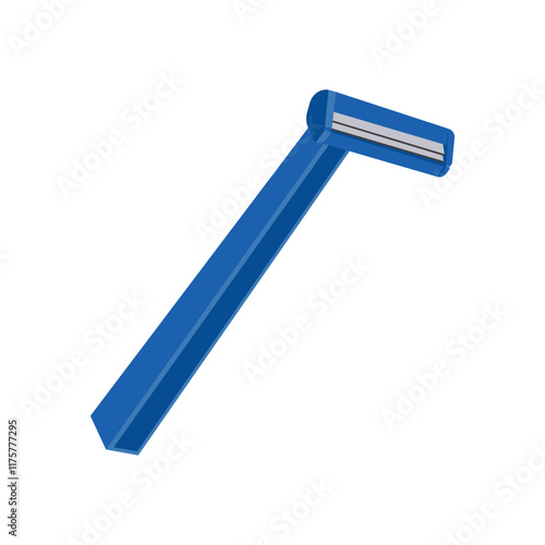 Disposable Razor Flat Icon, Vector illustration