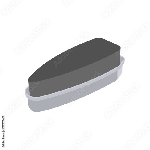 Shoes Sponge Flat Icon, Vector illustration