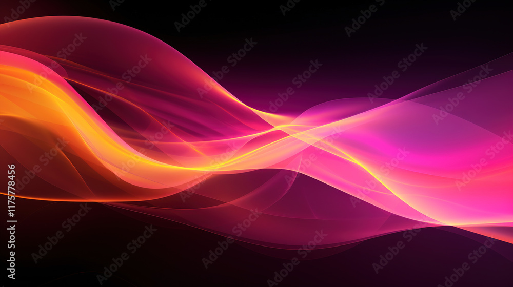 Obraz premium Abstract Colorful Wave Design